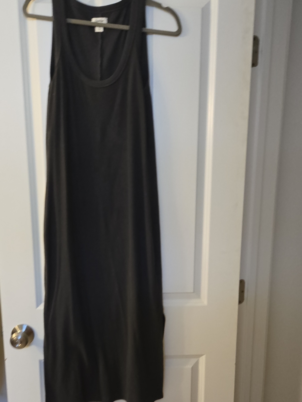 UpWest Dark Gray Racerback Maxi Dress